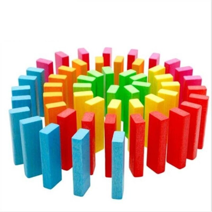 Joc din lemn model Jenga Colour [3]