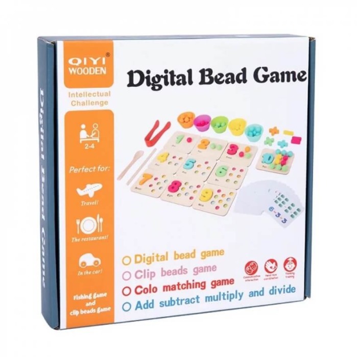 Joc din lemn Montessori Digital Bead Game [3]