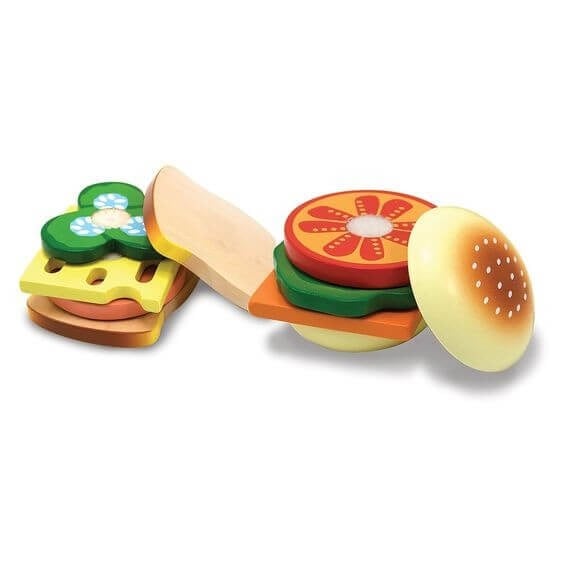 Joc din lemn Sandwich Making Set, Melissa & Doug [2]