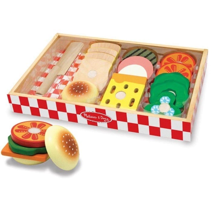 Joc din lemn Sandwich Making Set, Melissa & Doug [3]