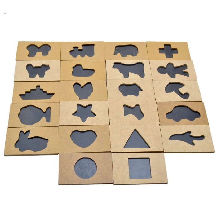 Joc educativ din lemn 3D, Asociere Forme [10]