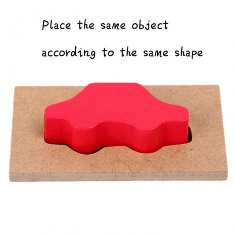 Joc educativ din lemn 3D, Asociere Forme [6]