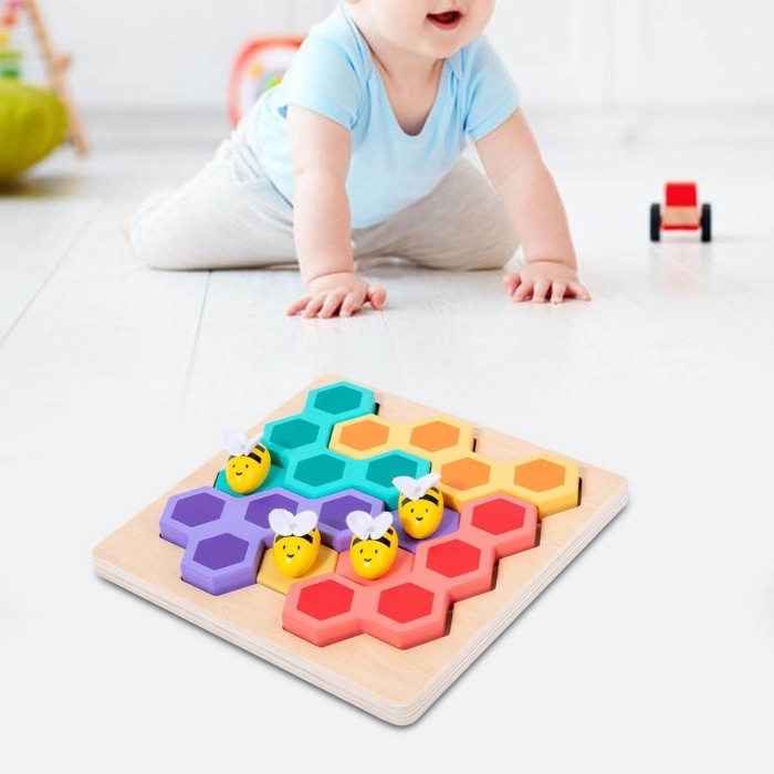 Joc puzzle din Lemn Bee Game [5]