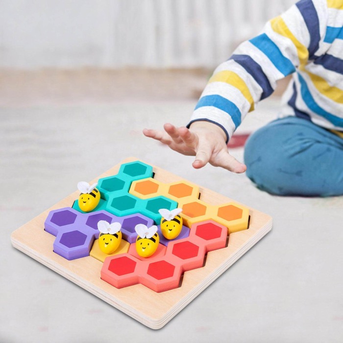 Joc puzzle din Lemn Bee Game [6]