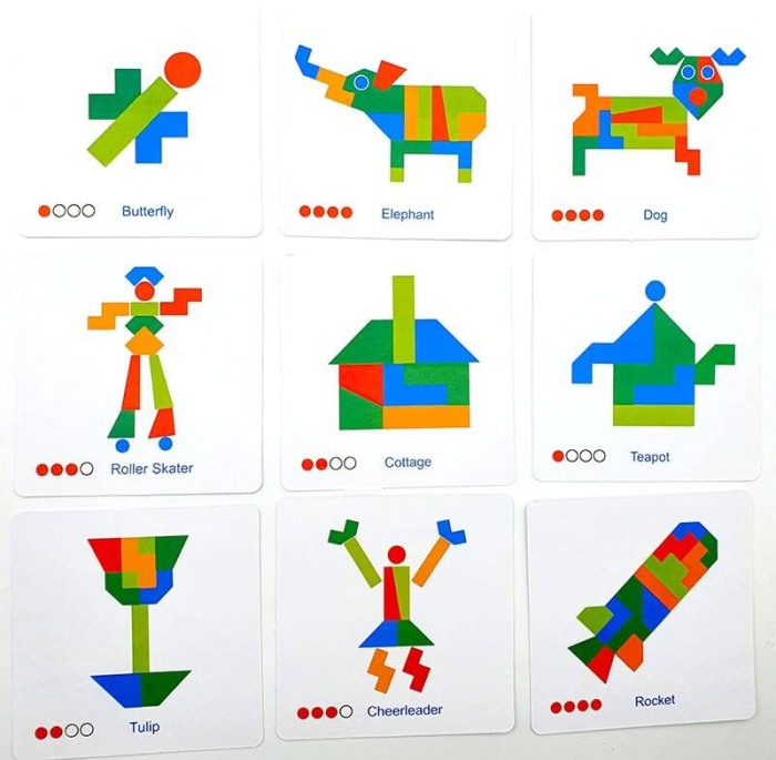 Joc tip Tangram cu 21 piese [2]