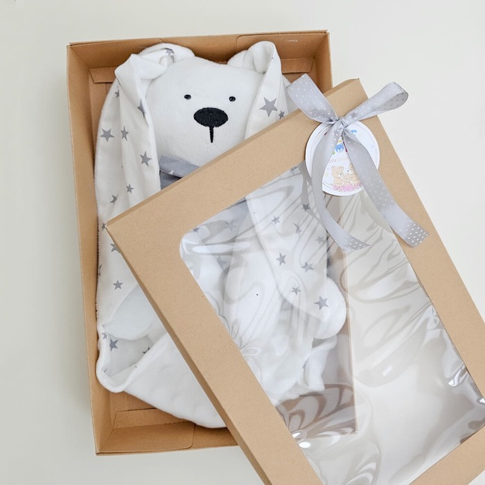 Jucarie atasament Iepuras pentru bebelusi, personalizat cu nume [2]