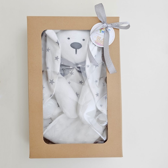 Jucarie atasament Iepuras pentru bebelusi, personalizat cu nume [10]