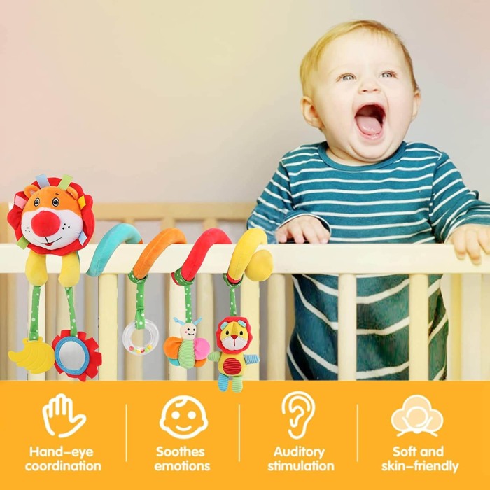 Jucarie bebe 2 in 1 pentru patut/carucior Leut [6]
