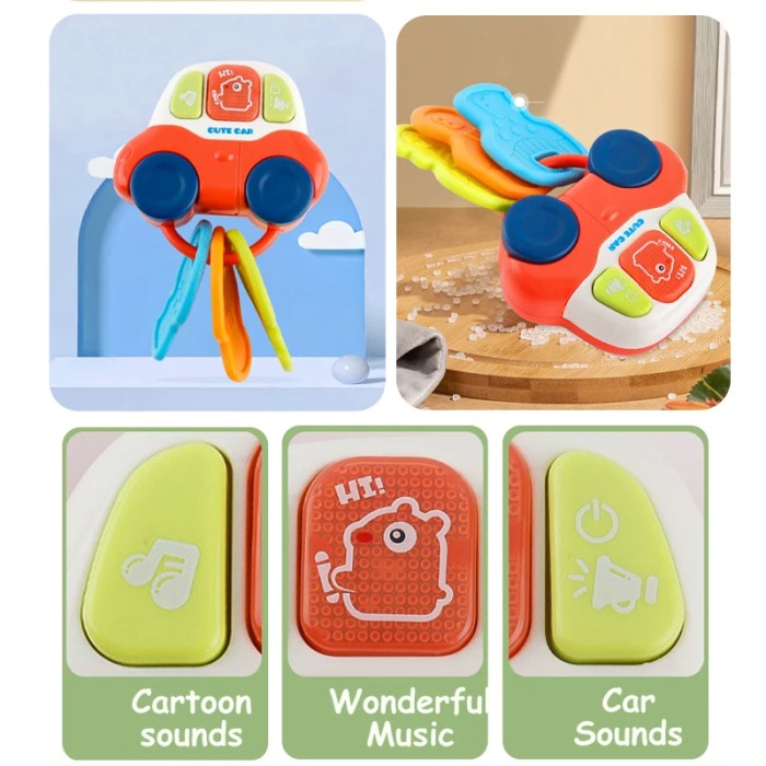 Jucarie dentitie bebe Chei senzoriale [6]