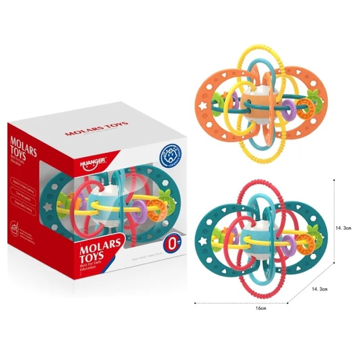 Jucarie dentitie si zornaitoare pentru bebelusi Molars Toys [2]