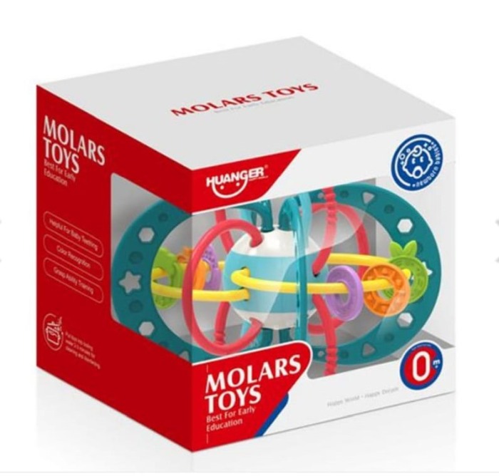 Jucarie dentitie si zornaitoare pentru bebelusi Molars Toys [5]