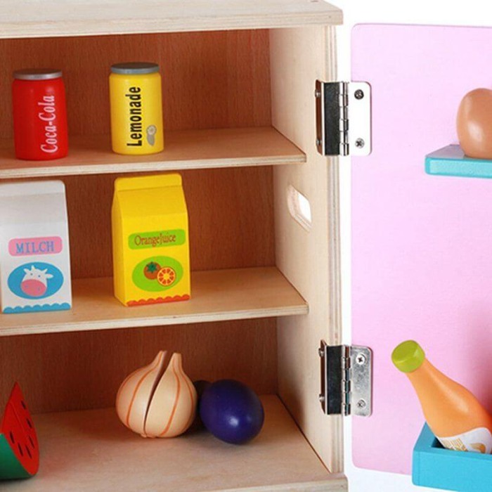 Jucarie frigider din lemn cu accesorii incluse [5]