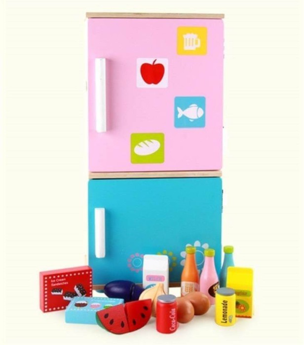 Jucarie frigider din lemn cu accesorii incluse [2]