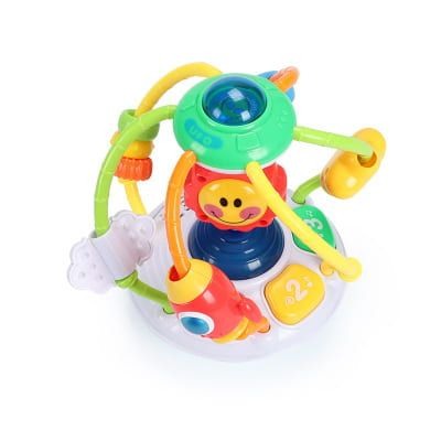 Jucarie interactiva Bebe UFO Rotating Rattle [4]