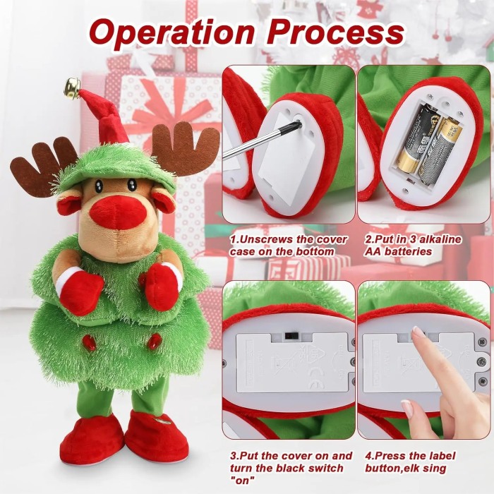 Jucarie interactiva Craciun, Ren [4]