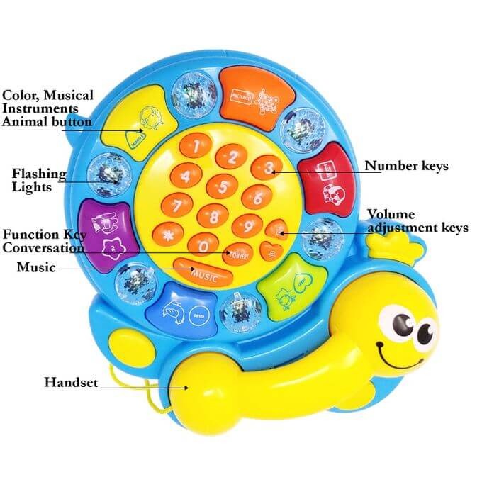 Jucarie interactiva pentru bebe Telefon Melc [4]