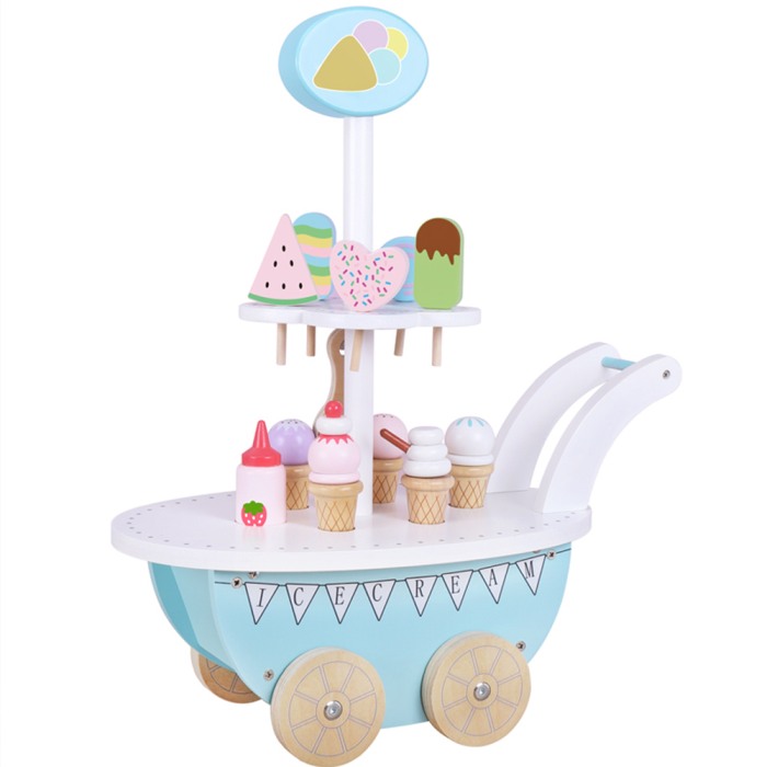 Jucarie lemn Carucior cu inghetata Yummy Ice Cream [2]