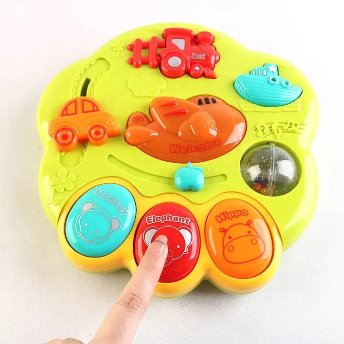 Jucarie pentru bebelusi cu sunete si lumini, Chimstar, verde [5]