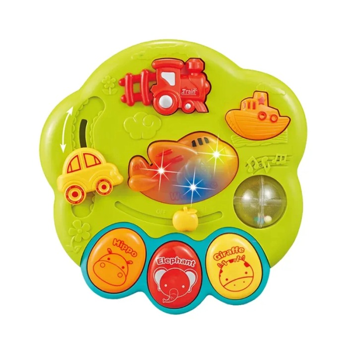 Jucarie pentru bebelusi cu sunete si lumini, Chimstar, verde [6]