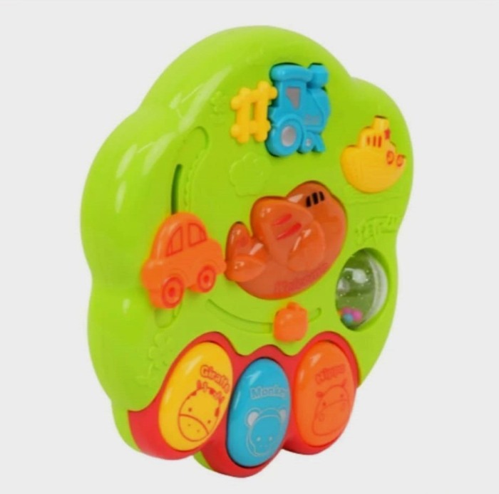 Jucarie pentru bebelusi cu sunete si lumini, Chimstar, verde [4]