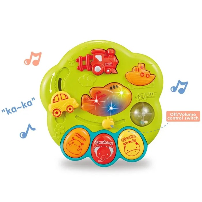 Jucarie pentru bebelusi cu sunete si lumini, Chimstar, verde [3]