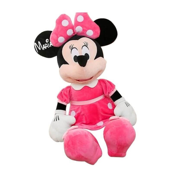 Jucarie plus Minnie Mouse 80 CM Roz personalizata cu nume [2]