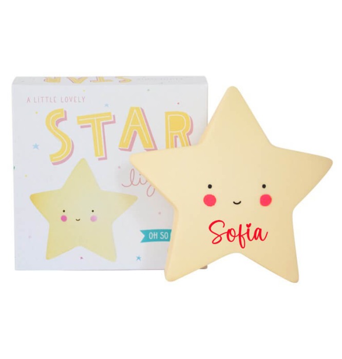 Lampa de veghe Stea, personalizata cu nume [2]