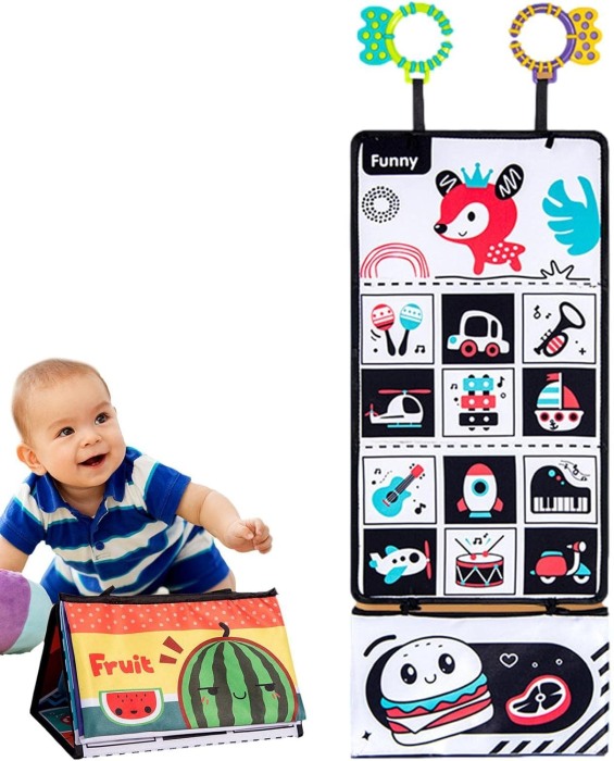 Panou senzorial pentru bebe cu activitati, Tummy Time [6]
