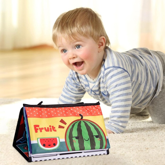 Panou senzorial pentru bebe cu activitati, Tummy Time [8]
