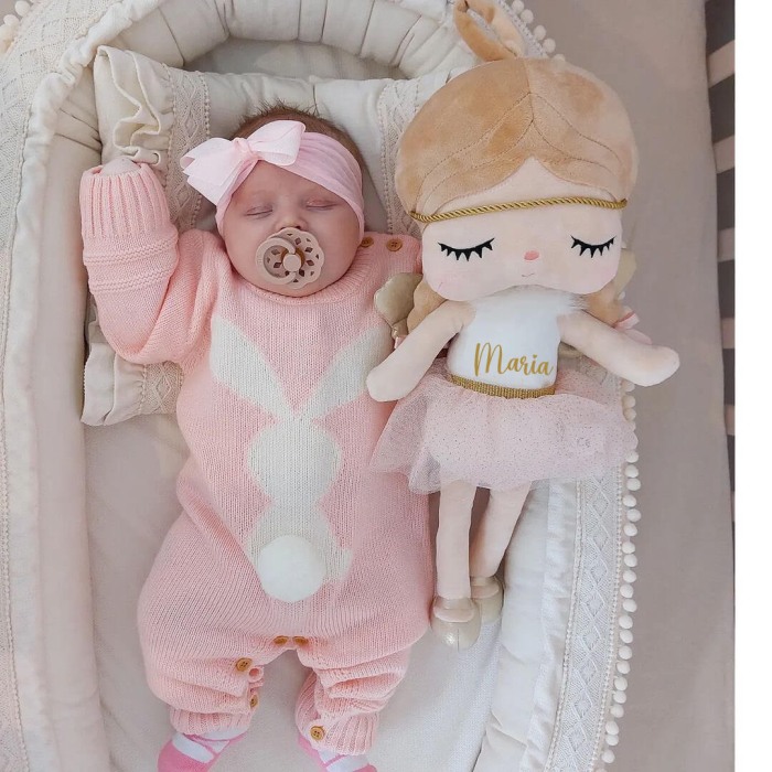Papusa Ingeras adormit, personalizata cu nume, 48 cm [6]