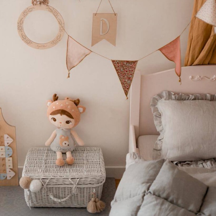 Papusa Personalizata cu nume Deer, 50 cm, Gri [3]