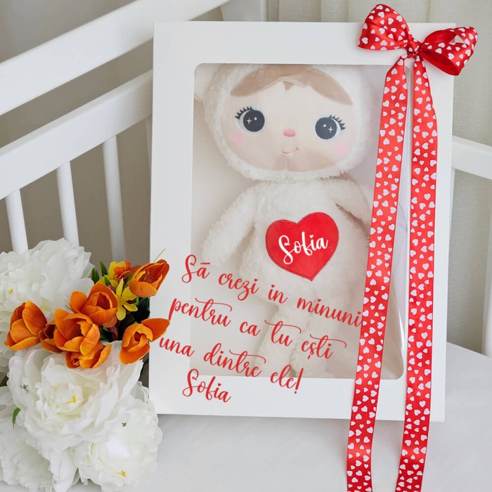 Papusa personalizata cu nume ursulet, 46 cm [5]