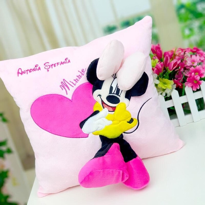 Perna 3D Minnie Mouse roz-Personalizata cu nume [2]