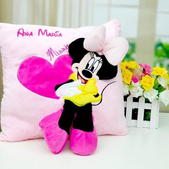 Perna 3D Minnie Mouse roz-Personalizata cu nume [6]