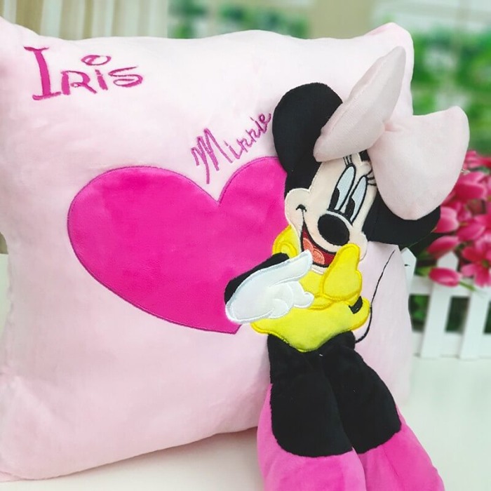 Perna 3D Minnie Mouse roz-Personalizata cu nume [9]
