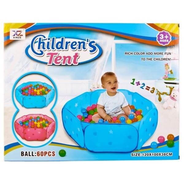 Piscina pliabila albastra cu mingiute incluse [6]