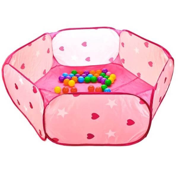 Piscina pliabila ROZ cu mingiute incluse [4]