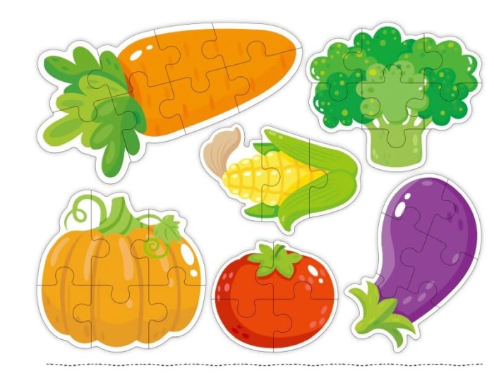 Puzzle bebe 33 piese Legume [2]