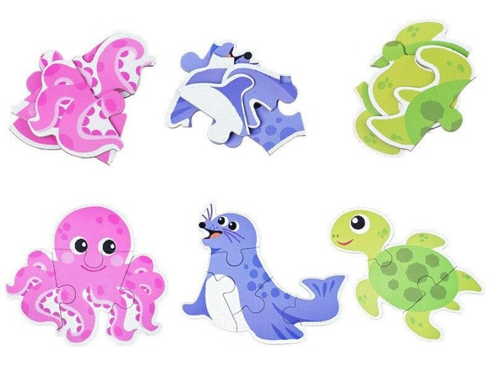 Puzzle bebe Duoqu-Animale marine [5]
