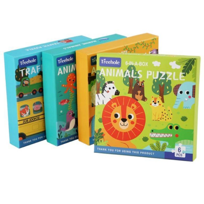 Puzzle bebe piese mari: 6 animalute salbatice [7]