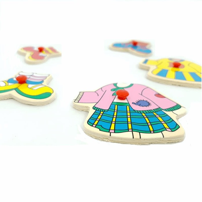 Puzzle din lemn imbraca fetita [2]