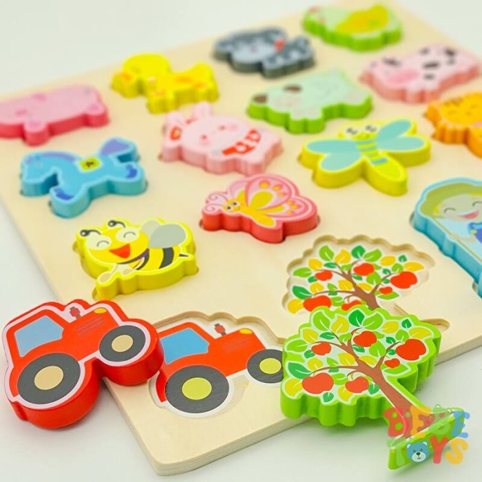Puzzle din lemn incastru Ferma [2]