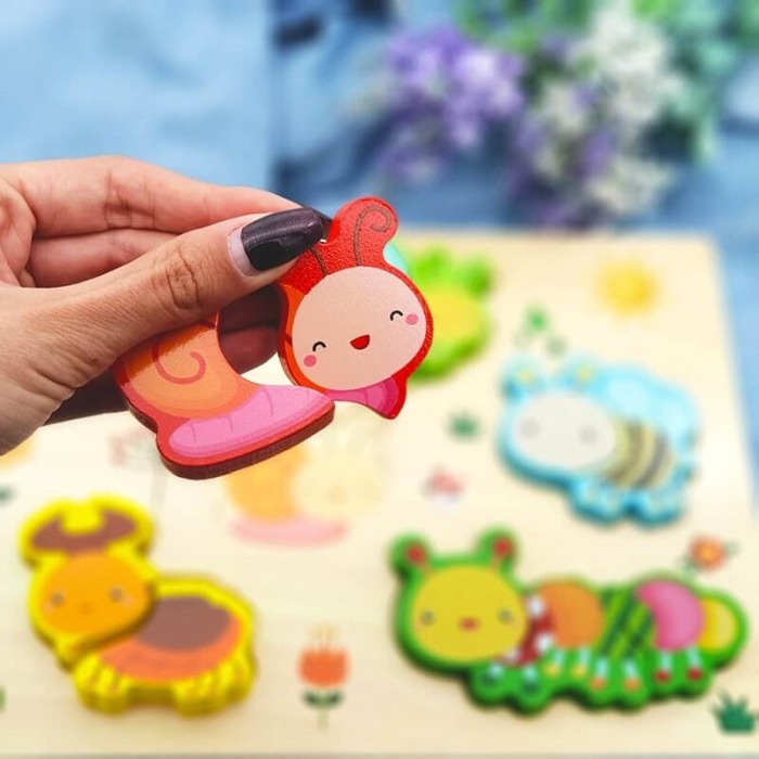 Puzzle din lemn incastru Gradina Vesela [3]