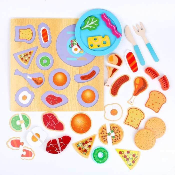 Puzzle din lemn incastru: Grill Fun Toys [5]
