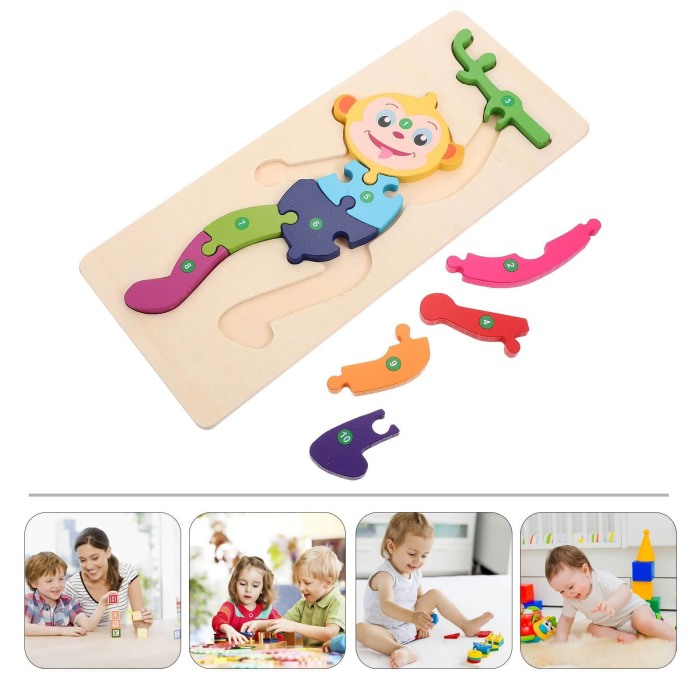 Puzzle din lemn Maimutica [4]