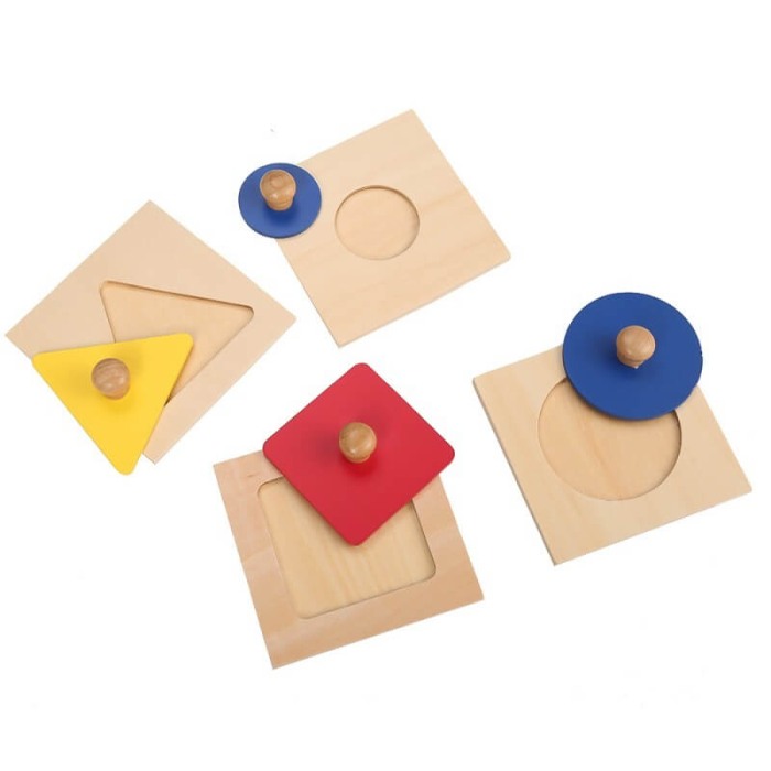 Puzzle din lemn Montessori cu 4 piese [4]
