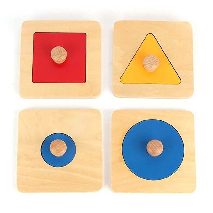 Puzzle din lemn Montessori cu 4 piese [3]