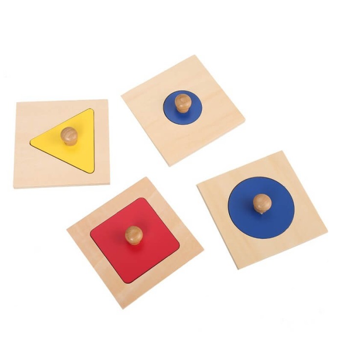 Puzzle din lemn Montessori cu 4 piese [5]