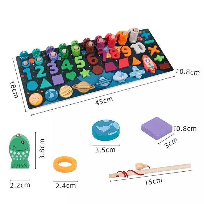 Puzzle din lemn multifunctional Cosmos [3]