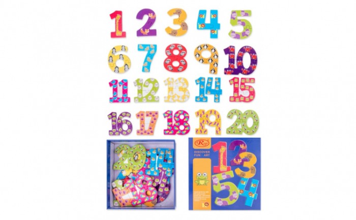 Puzzle educational piese mari Cifre 1-20 [4]